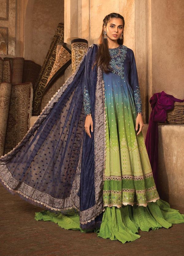 Mein Teri Aan By Maria B Embroidered Lawn Suits Unstitched 3 Piece MB22MT 5B - Summer Collection