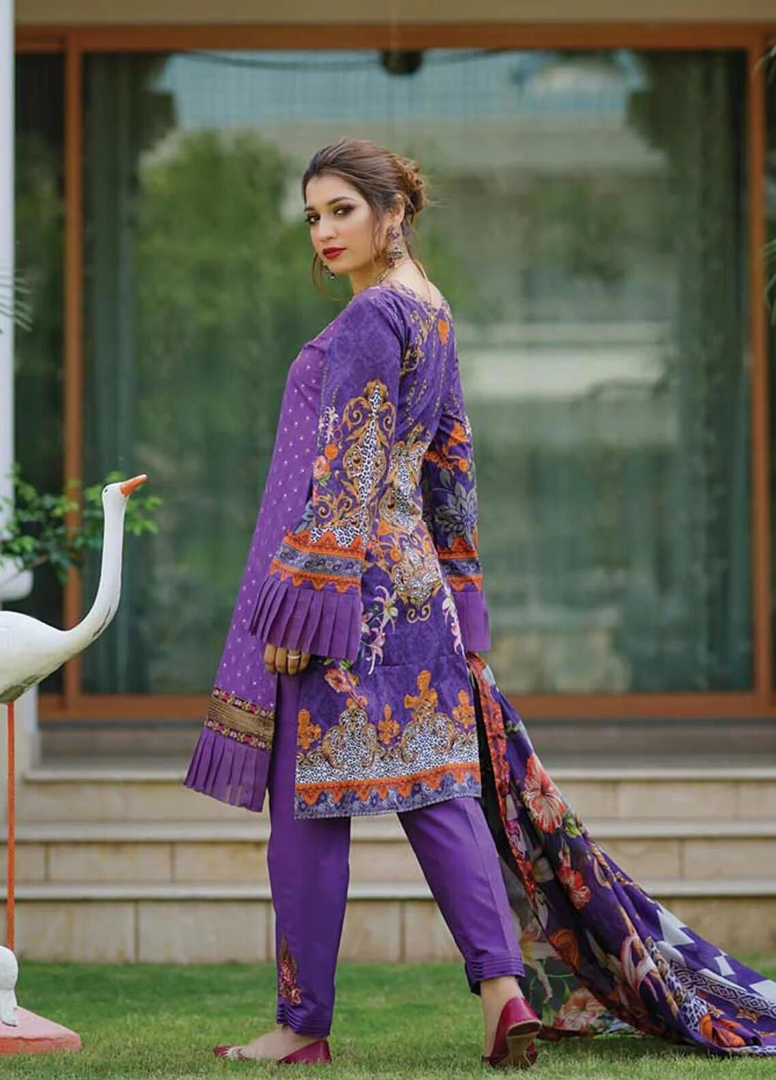 Mahi by Marwat Textiles Embroidered Lawn Unstitched 3 Piece Suit MMT20M M-04 - Luxury Collection