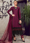 Sateen By Maria B Embroidered Cotton Satin Suits Unstitched 3 Piece MB22S D1 - Luxury Collection