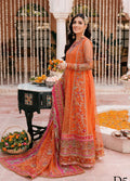 Noor By Saadia Asad Embroidered Net Suits Unstitched 3 Piece NSA22WD D5 Elnaz - Wedding Collection