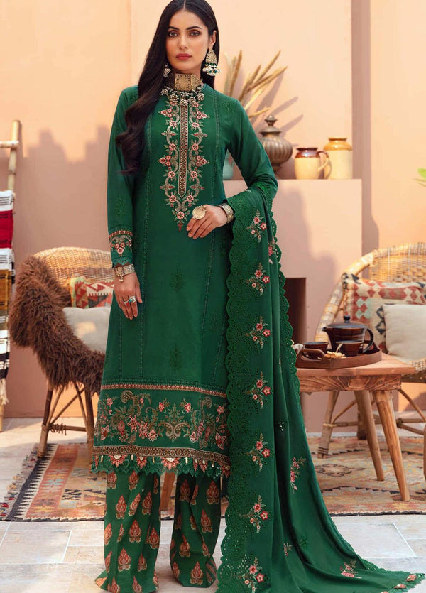 Noor by Saadia Asad Embroidered Khaddar Suits Unstitched 3 Piece SA21NS D-03 - Winter Collection