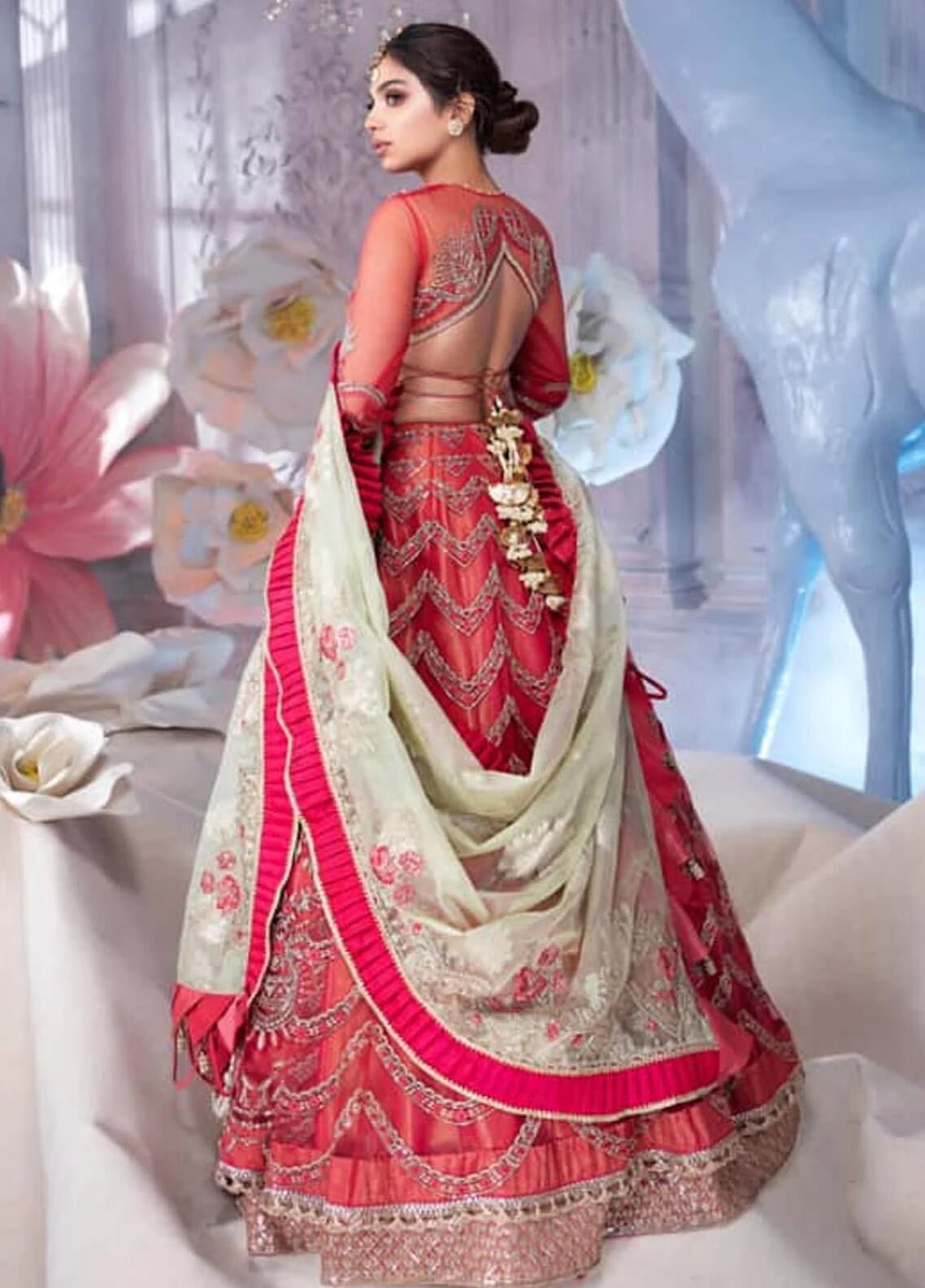 Shiza Hassan Embroidered Net Unstitched 3 Piece Suit SH21LF 02 Faerie - Luxury Collection