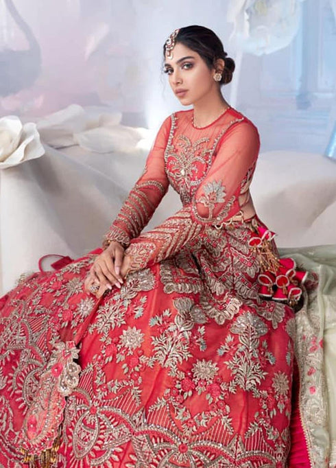 Shiza Hassan Embroidered Net Unstitched 3 Piece Suit SH21LF 02 Faerie - Luxury Collection