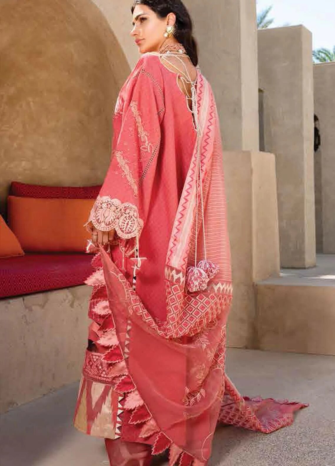 Shiza Hassan Embroidered Lawn Suits Unstitched 3 Piece SH21LL 04-A NOOR - Luxury Collection