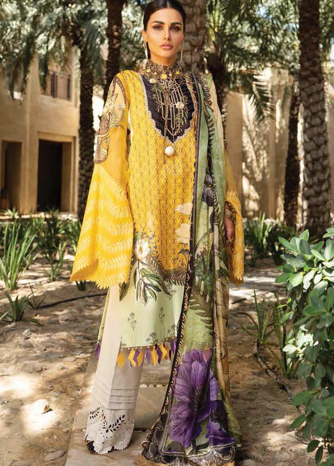 Shiza Hassan Embroidered Lawn Suits Unstitched 3 Piece SH21LL 10-B