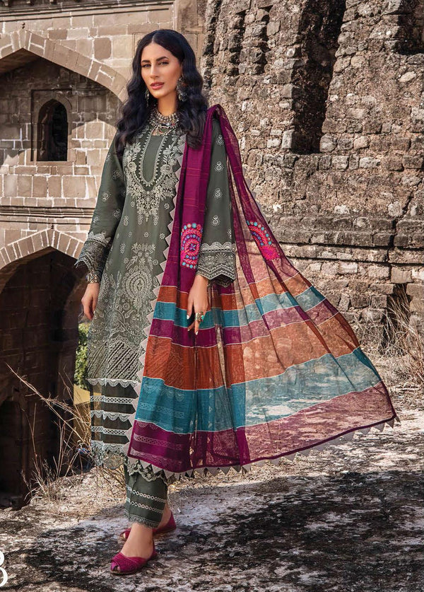 Zainab Chottani Embroidered Chikankari Suits Unstitched 3 Piece ZC22CK Vasl 2B - Luxury Collection