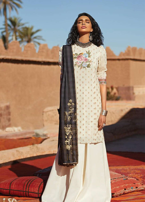 Zara Shahjahan Emb Schiffli Lawn3 Piece